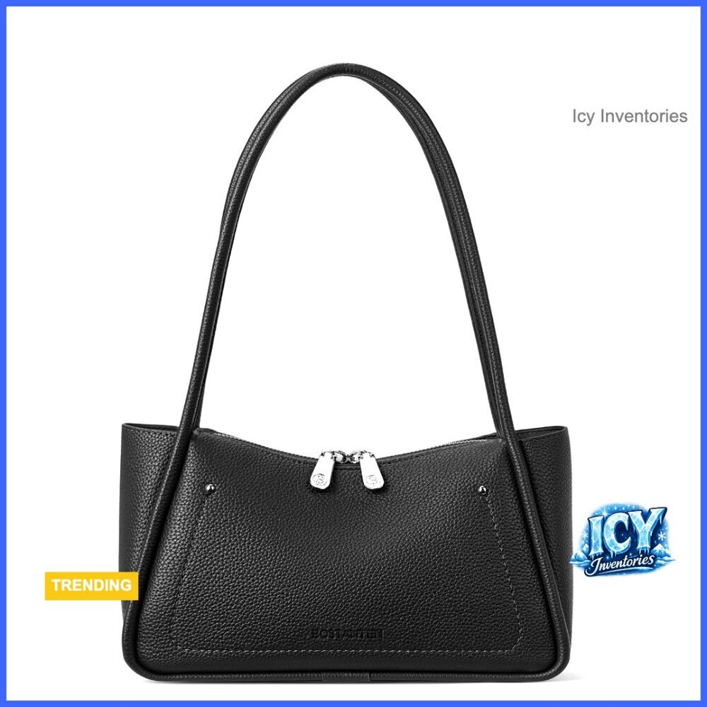Small Vegan Leather Hobo Bag, Shoulder Purse with Recycled Material - Picture 1 of 7